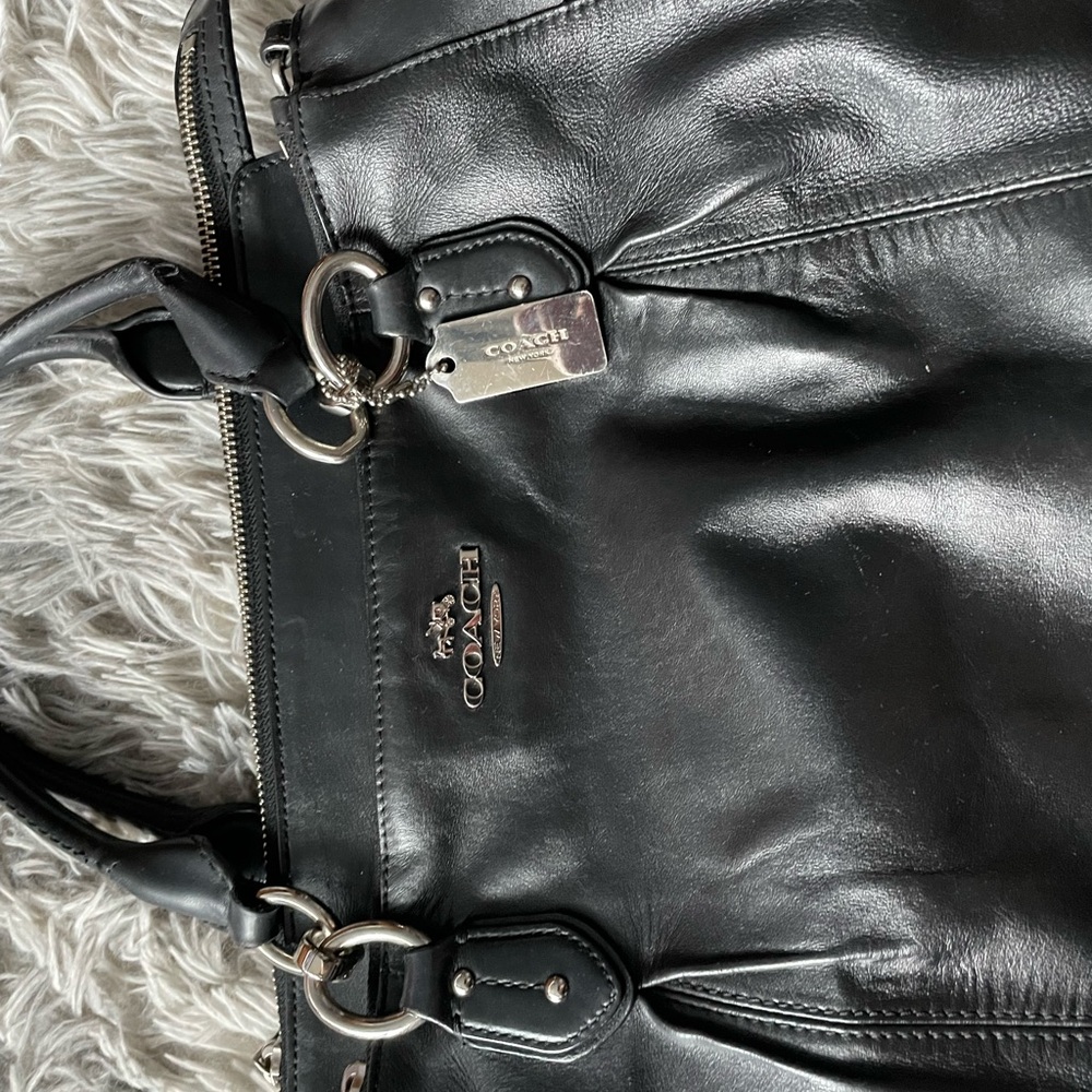 Coach Black Leather Women's Bag
